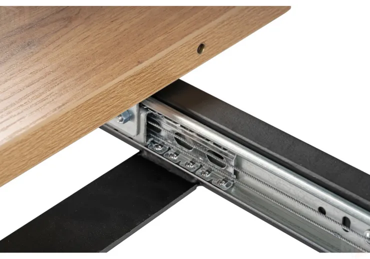 Стол Колон Лофт 120 дуб вотан / матовый черный