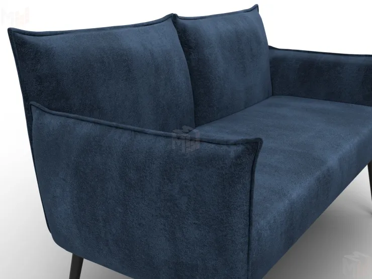Диван прямой Лига-083 ( велюр TOWER 13 синий )