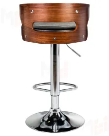 Стул барный DOBRIN FRED (коричневое дерево, чёрный)