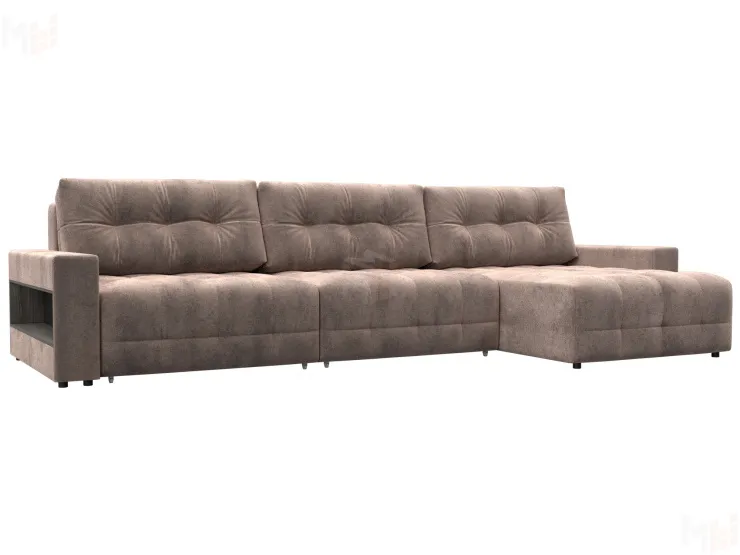 Диван угловой с полками Лига-053 НПБ Лонг