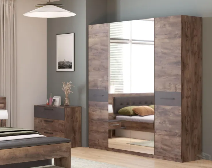 Шкаф четырехдверный Глазго