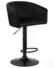 Стул барный DOBRIN DARCY BLACK (черный велюр (1922-21))