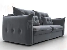 Диван прямой Лига-100 НПБ ( SEVEN 17 серый )