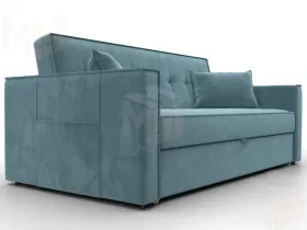 Диван прямой Лига-104 (160) ( SEVEN 113 бирюзовый )