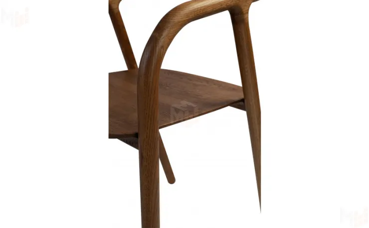 Кресло деревянное из массива дуба Соул Дуб темный