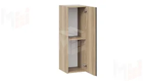 Шкаф навесной Глосс - ТД 319.03.26 Яблоня Беллуно, Стекло Графит матовый