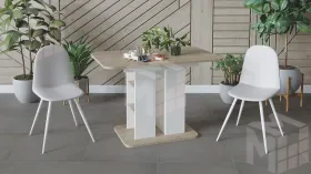 Стол раздвижной Мюнхен Тип 2 Белый Ясень, Дуб Сонома