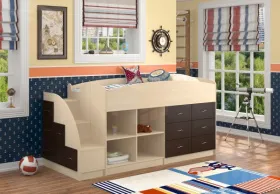 Кровать чердак Дюймовочка 4/1