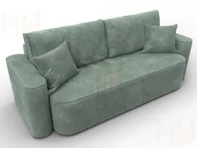 Диван прямой Лига-118 НПБ ( BRUT 08 зеленый )