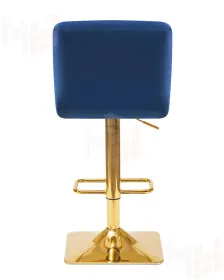 Стул барный DOBRIN GOLDIE (синий велюр (MJ9-117))