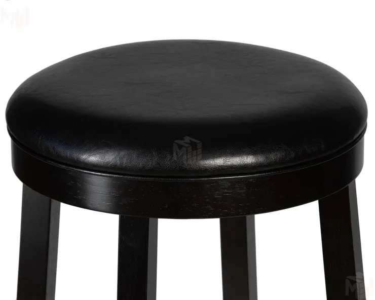 Круглый барный табурет DOBRIN BOB BAR (капучино, черный)