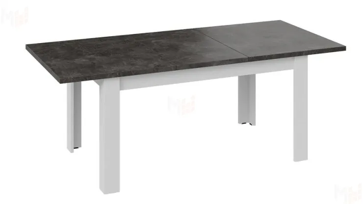 Стол обеденный Ванкувер тип 1  Белый, Ателье темный