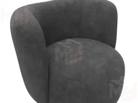 Кресло Лига-072 ( велюр BRUT 16 темно-серый )