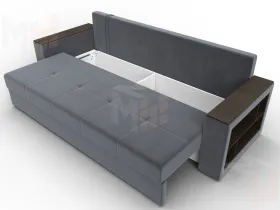 Диван прямой Дубай Лайт ( SEVEN 17 серый )