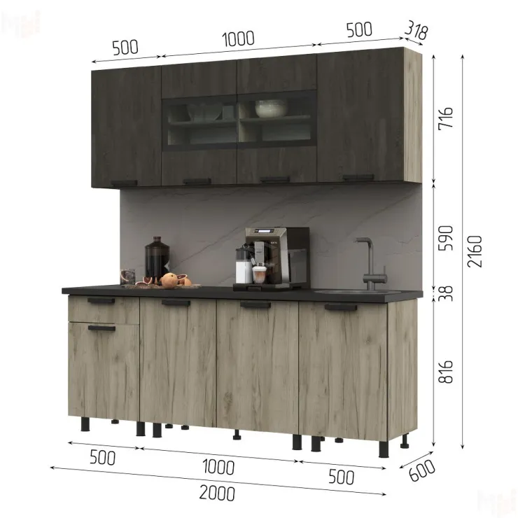 Кухонный гарнитур Эдинбург 2,0