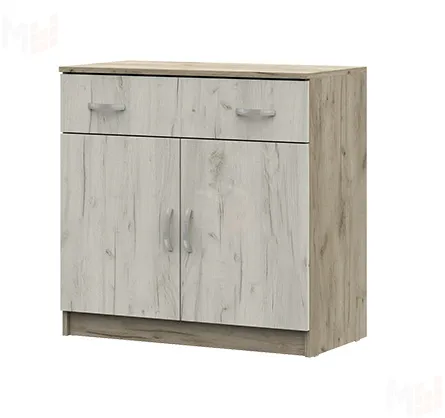 Комод с 1 ящиком и створками Басса КМ 552 М дуб крафт