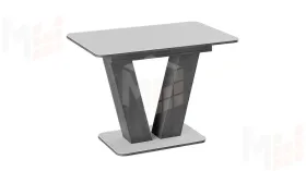 Стол раздвижной Чинзано Тип 1 Моод темный/стекло белое матовое