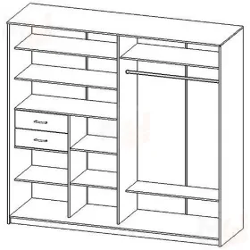 Сан-Ремо Шкаф-купе 1800 СР-01