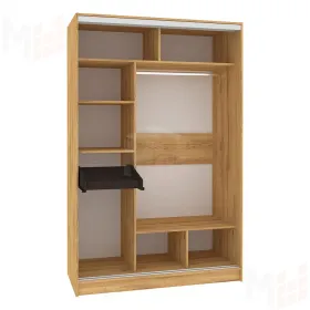 Шкаф-купе Strike 1350  Зеркало Дуб золотистый