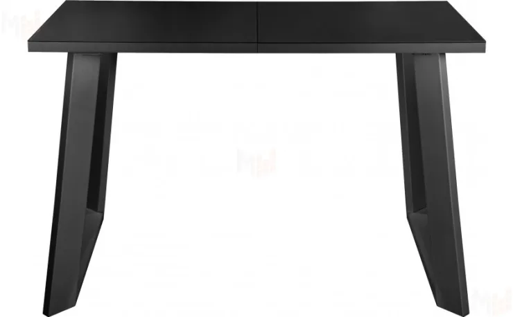 Стол раскладной стеклянный Райт Лофт 120 Черный