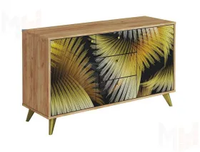 Комод Фьюжн КМ-003 крафт золотой/Golden Forest