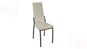 Стул Кредо Черный муар, к/з Бежевый