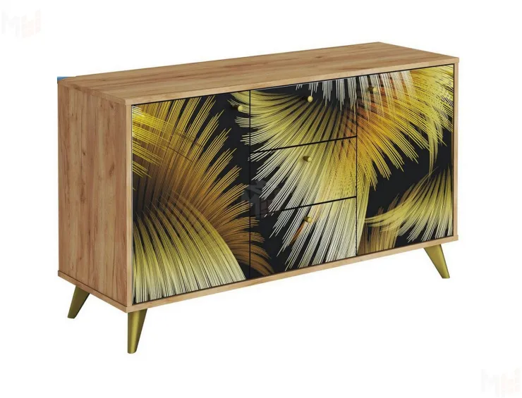 Комод Фьюжн КМ-003 крафт золотой/Golden Forest