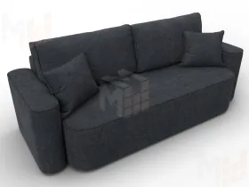 Диван прямой Лига-118 НПБ ( LAIM 26 темно-серый )