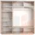 Шкаф-купе Экспресс трио (2 зеркала) 2100 Ясень шимо светлый