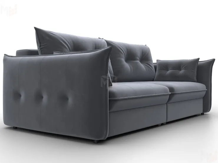 Диван прямой Лига-100 НПБ ( SEVEN 17 серый )