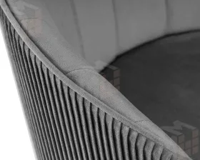 Стул барный DOBRIN DARCY BLACK (серый велюр (1922-19))