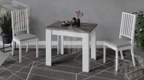 Стол раздвижной Промо тип 3 Белый, Ателье темный