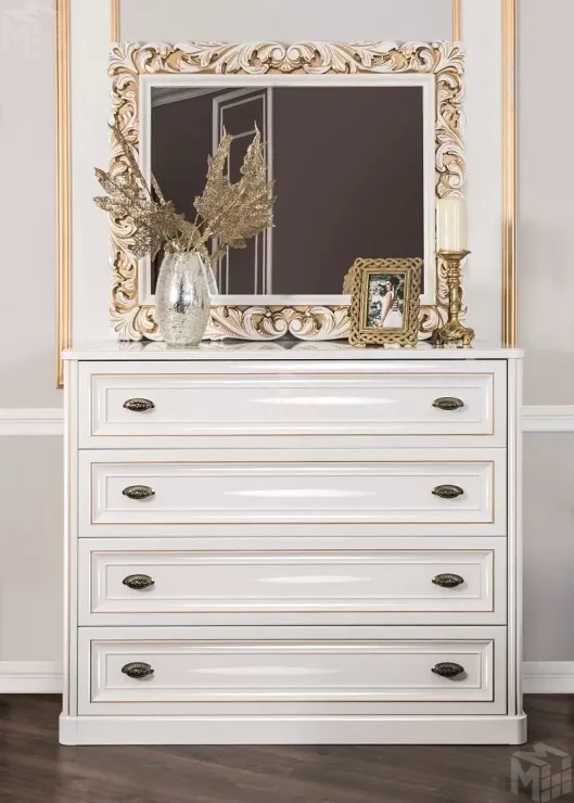 Зеркало Натали белый глянец (спальня)