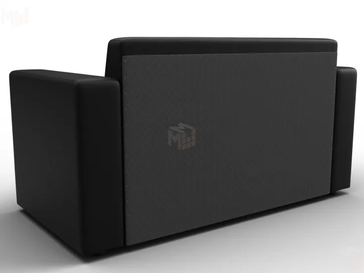 Диван прямой Лига-093 ( Черный )