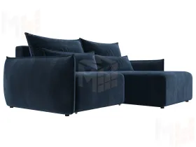 Диван угловой Лига-051 НПБ угол универсальный ( TOWER 13 синий )