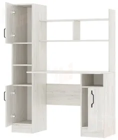 Компьютерный стол ПКС-6 Дуб Крафт белый