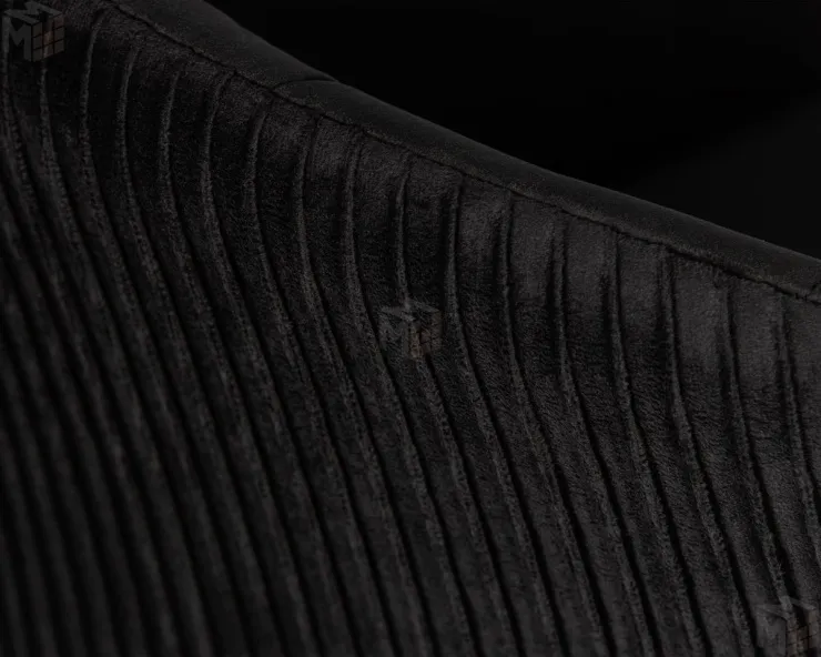 Кресло дизайнерское DOBRIN EDISON (черный велюр (1922-21))