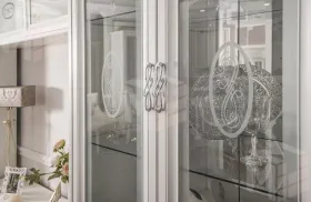 Витрина Мишель 2-ств белый матовый