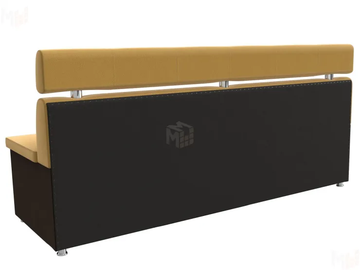 Кухонный прямой диван Классик (Желтый\коричневый)