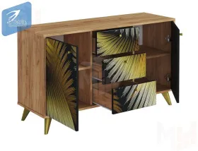Комод Фьюжн КМ-003 крафт золотой/Golden Forest