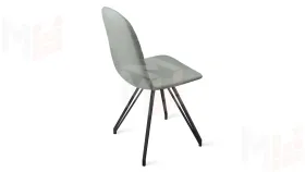 Стул Шерри К4 Черный муар, Велюр Confetti Silver