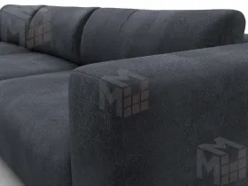 Диван угловой Лига-066 НПБ Лонг угол левый ( TOWER 11 темно-серый )