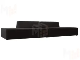 Диван прямой модульный Монс лофт ( GRIFON 12 коричневый )