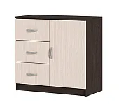 Комод с 3 ящиками и 1 створкой Басса КМ-553 М венге - дуб белфорт