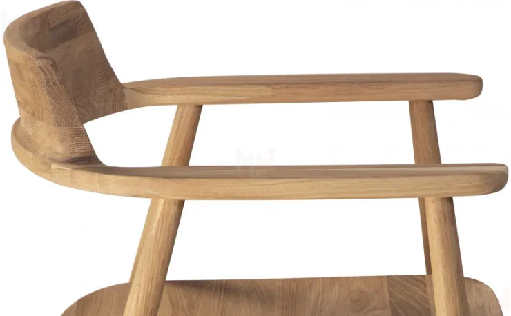 Кресло деревянное из массива дуба Сэн Дуб натуральный