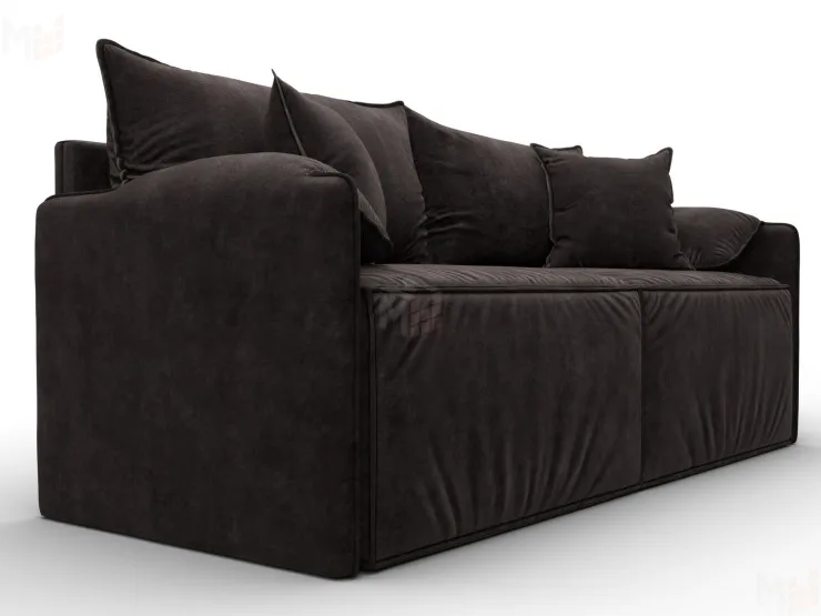 Диван прямой модульный Лига-106 ( BRUT 17 коричневый )