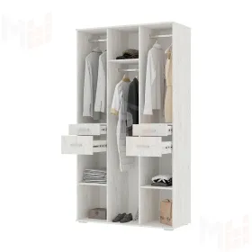 Шкаф Нельсон ШК-02 дуб крафт белый