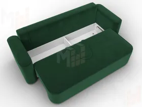 Диван прямой Лига-118 НПБ ( SEVEN 626 зеленый )