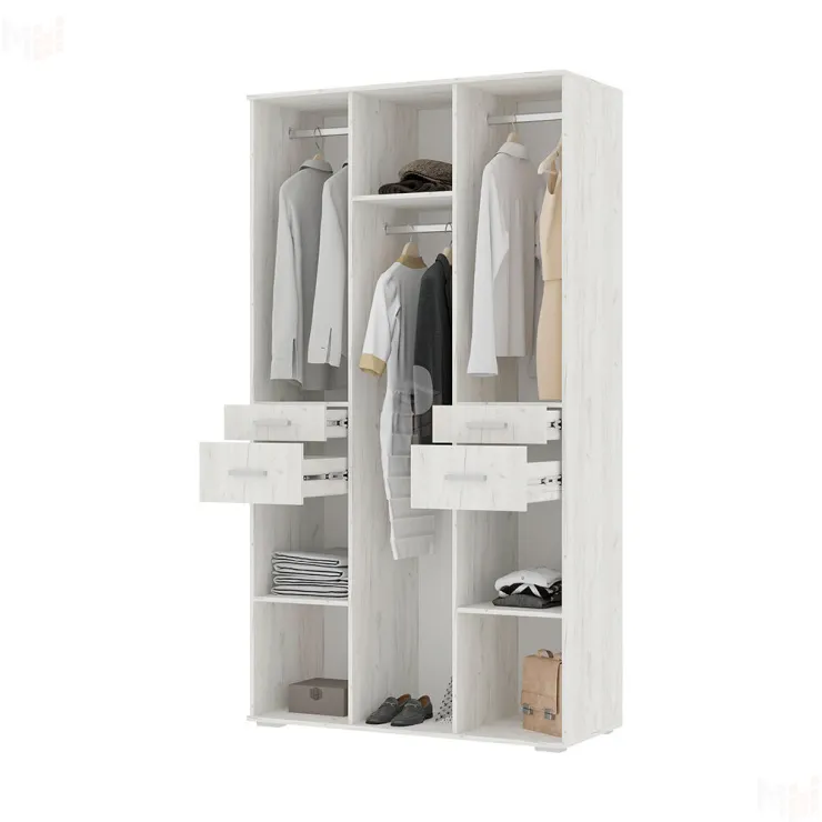 Шкаф Нельсон ШК-02 дуб крафт белый