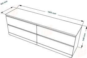 Комод Varma 4D шпон ясень черный